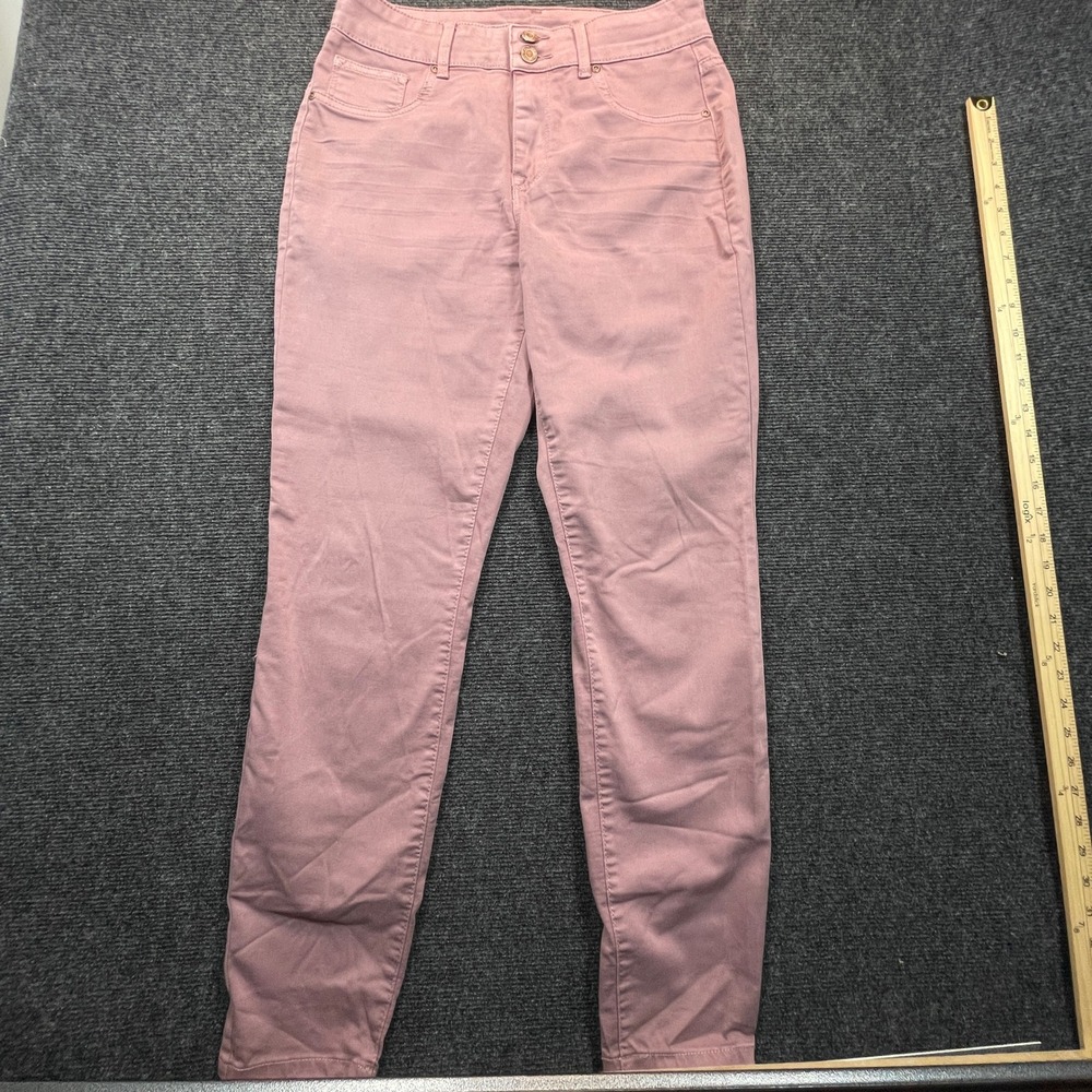 Maurices Jeans M Dusty Rose Plum High Rise Skinny Stretch Pant Mall Fairy Grunge